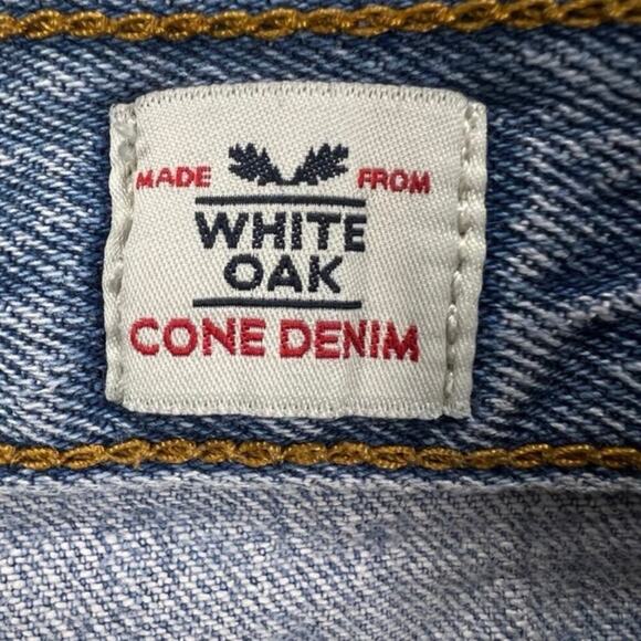 Levi's White Oak Cone Denim Selvedge Women's Button Fly Raw Hem Jeans Size 27 - Picture 5 of 13